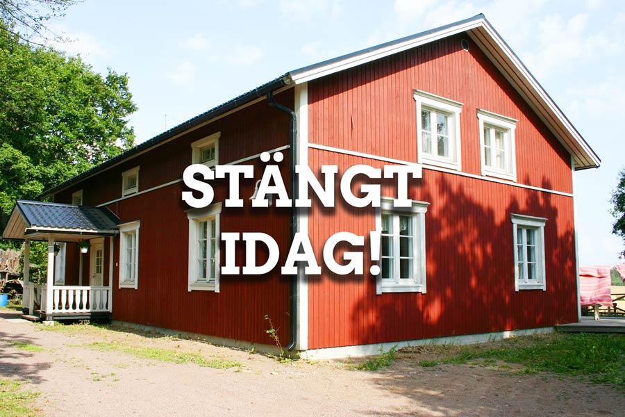 Stängt idag!